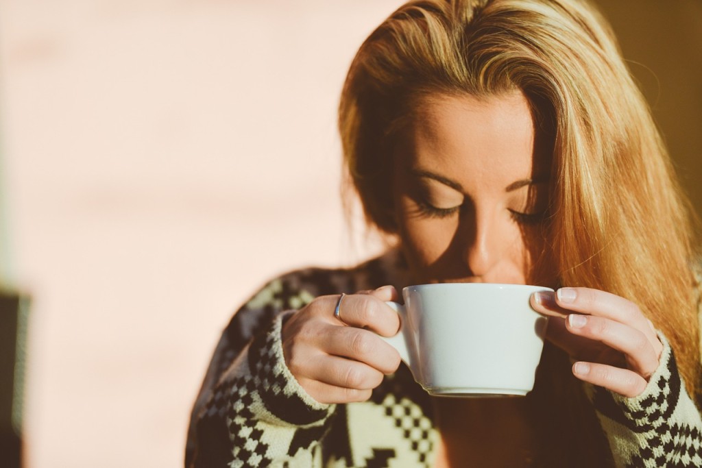 woman coffee