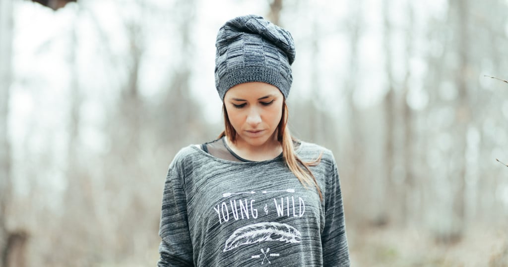 Woman with Young & Wild Shirt
